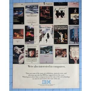 Vintage Print Ad 1986 IBM